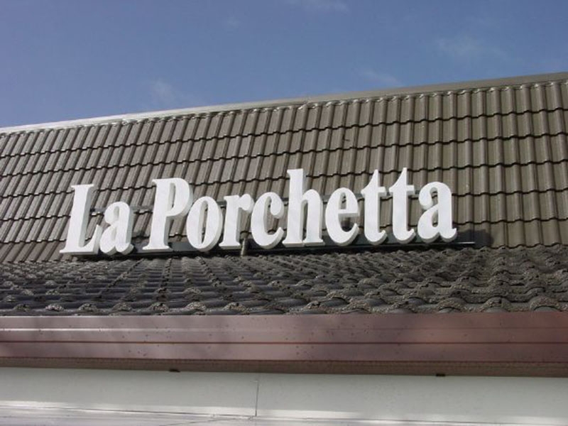LED-lit 3D signage project