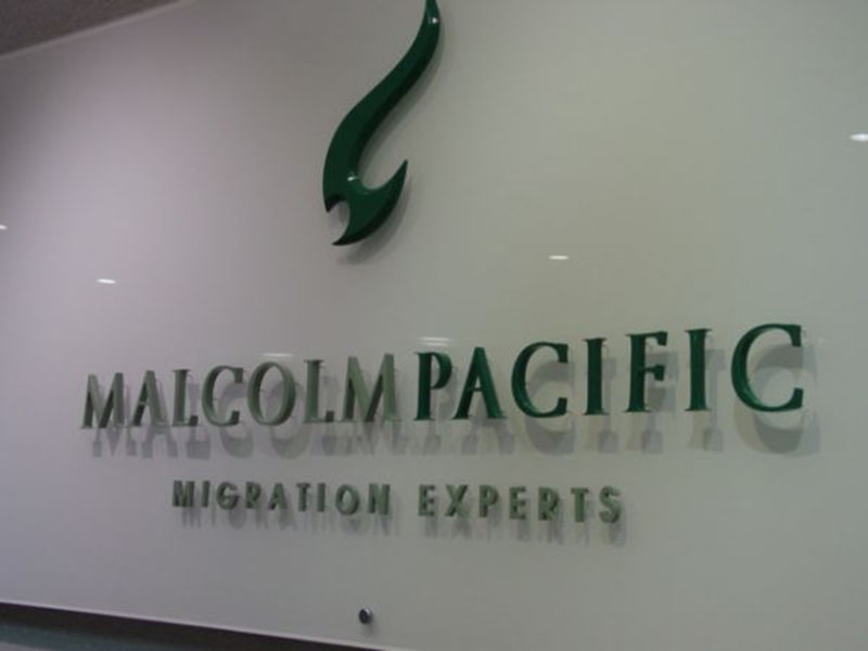 Routed and painted 3D letters by Field Signs